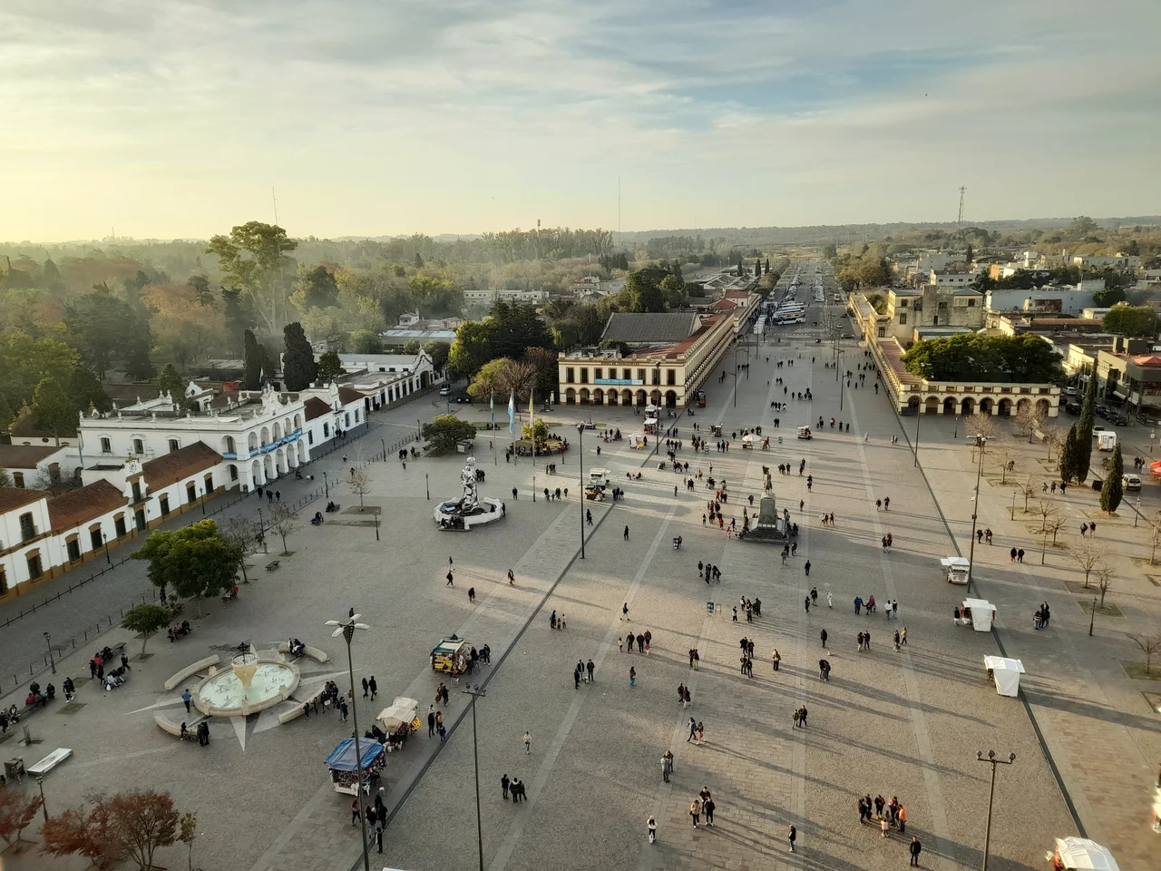 Square Belgrano in front of the Basilica of Luján (Argentina).
