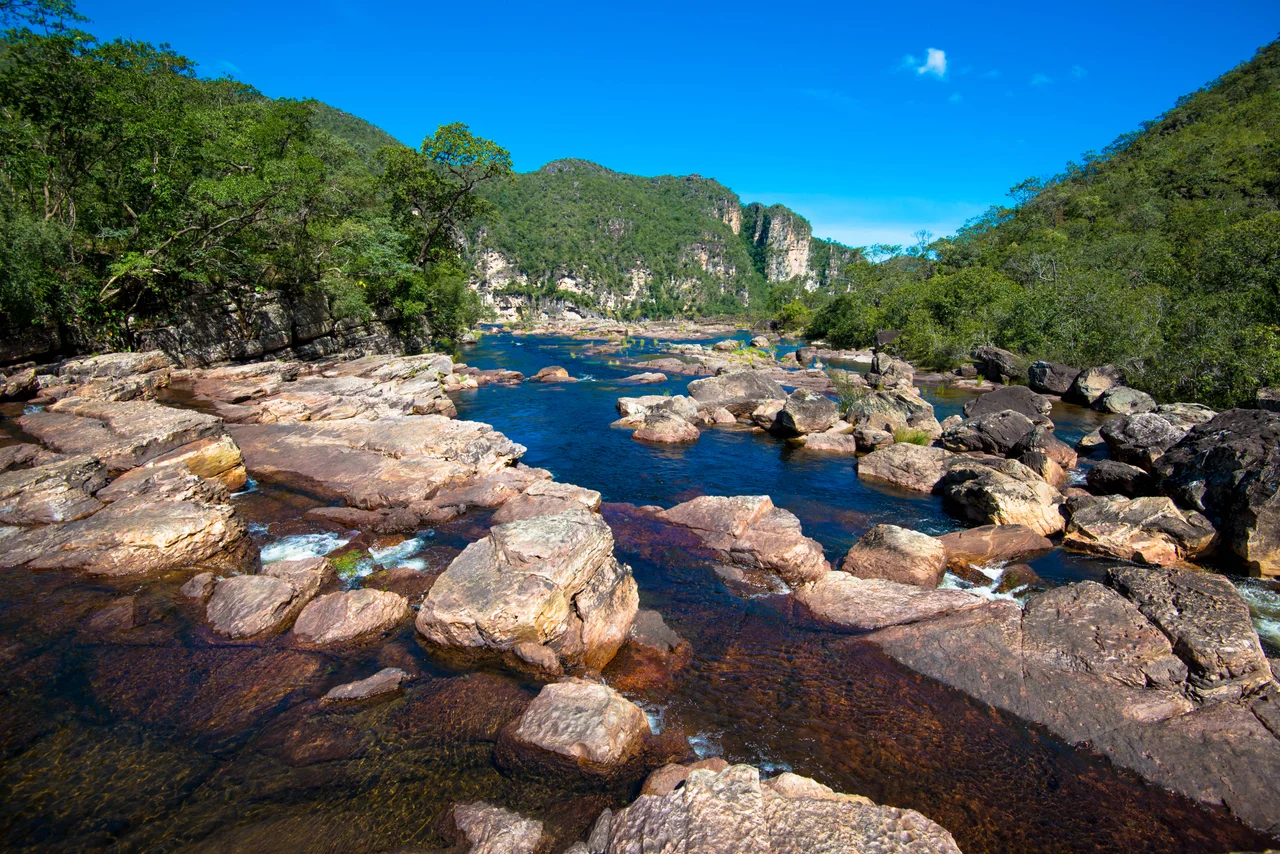 Chapada dos Veadeiros National Park map. Brazil.
Map of: Brazil¤.