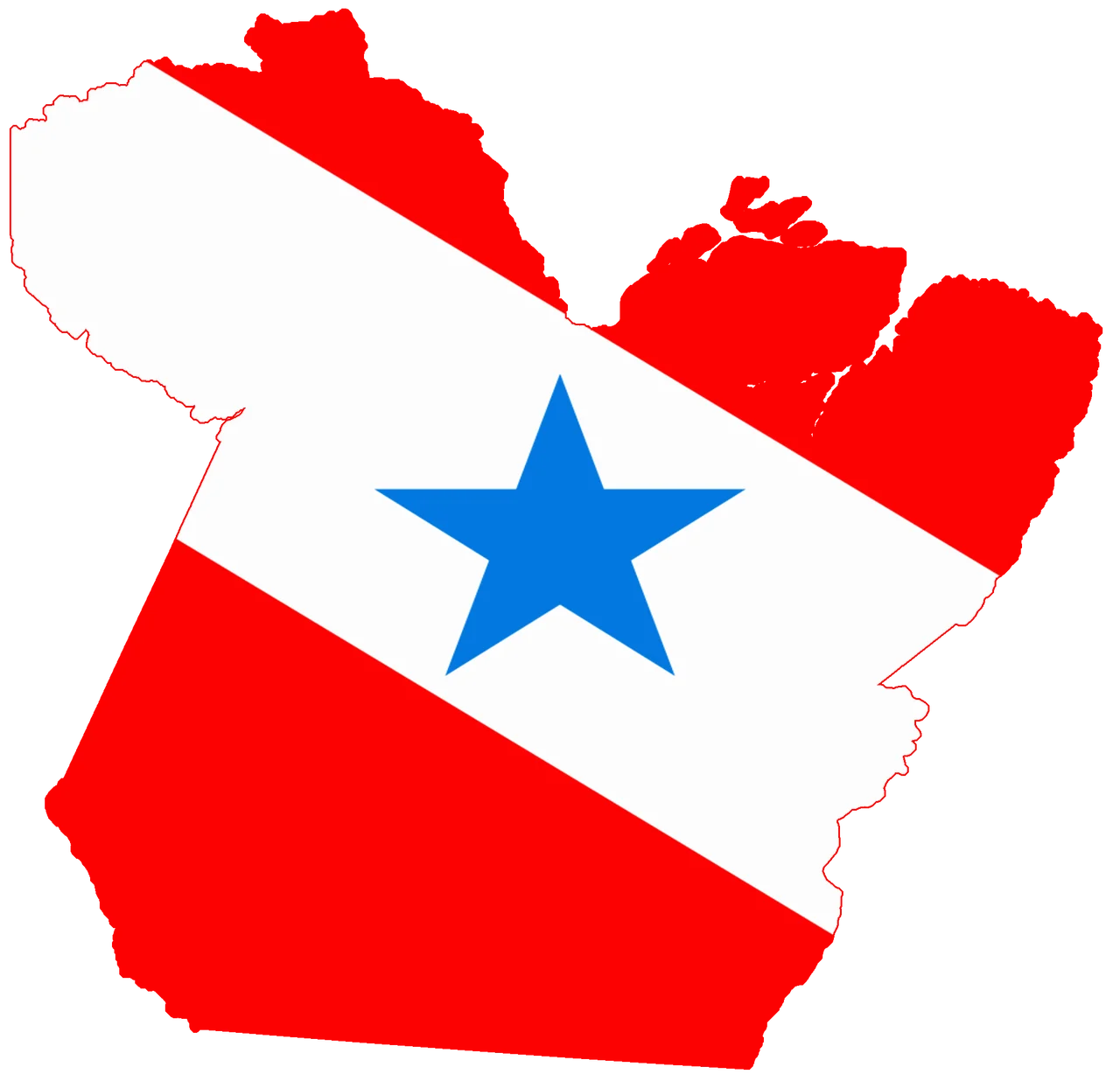 Flag map of Para
