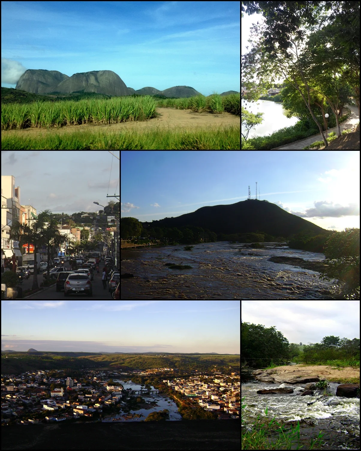 A Cidade de Nanuque: Serra dos Aimorés, Lagoa dos Namorados, Centro, Rio Mucuri, Pedra do Bueno, Ribeirão das Pedras