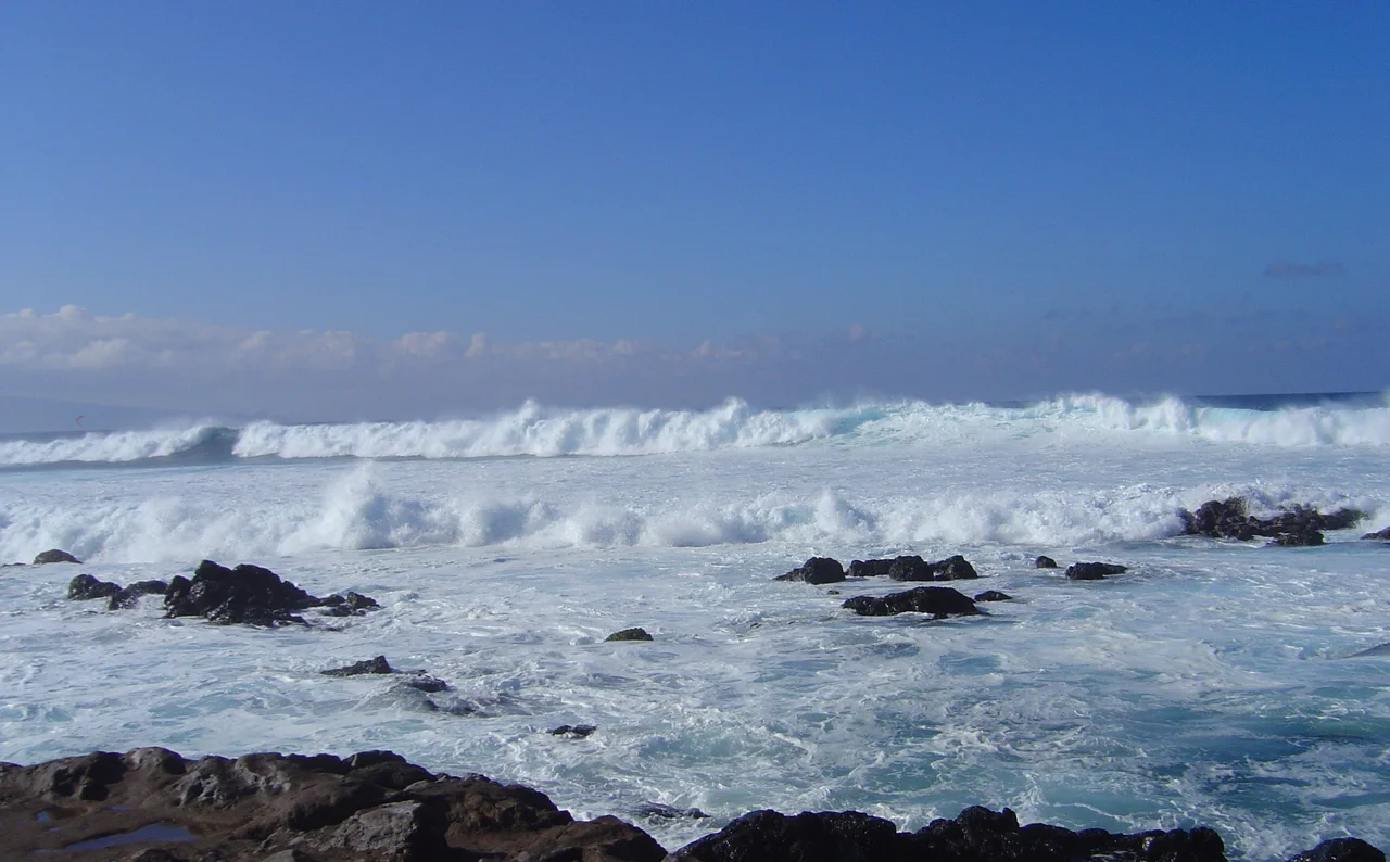 High surf at Ho'okipa.