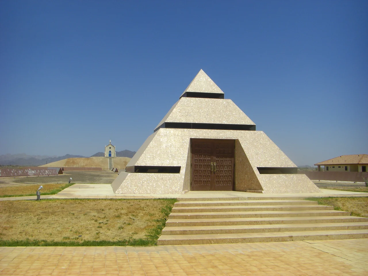 Center of the World pyramid at Felicity, CA