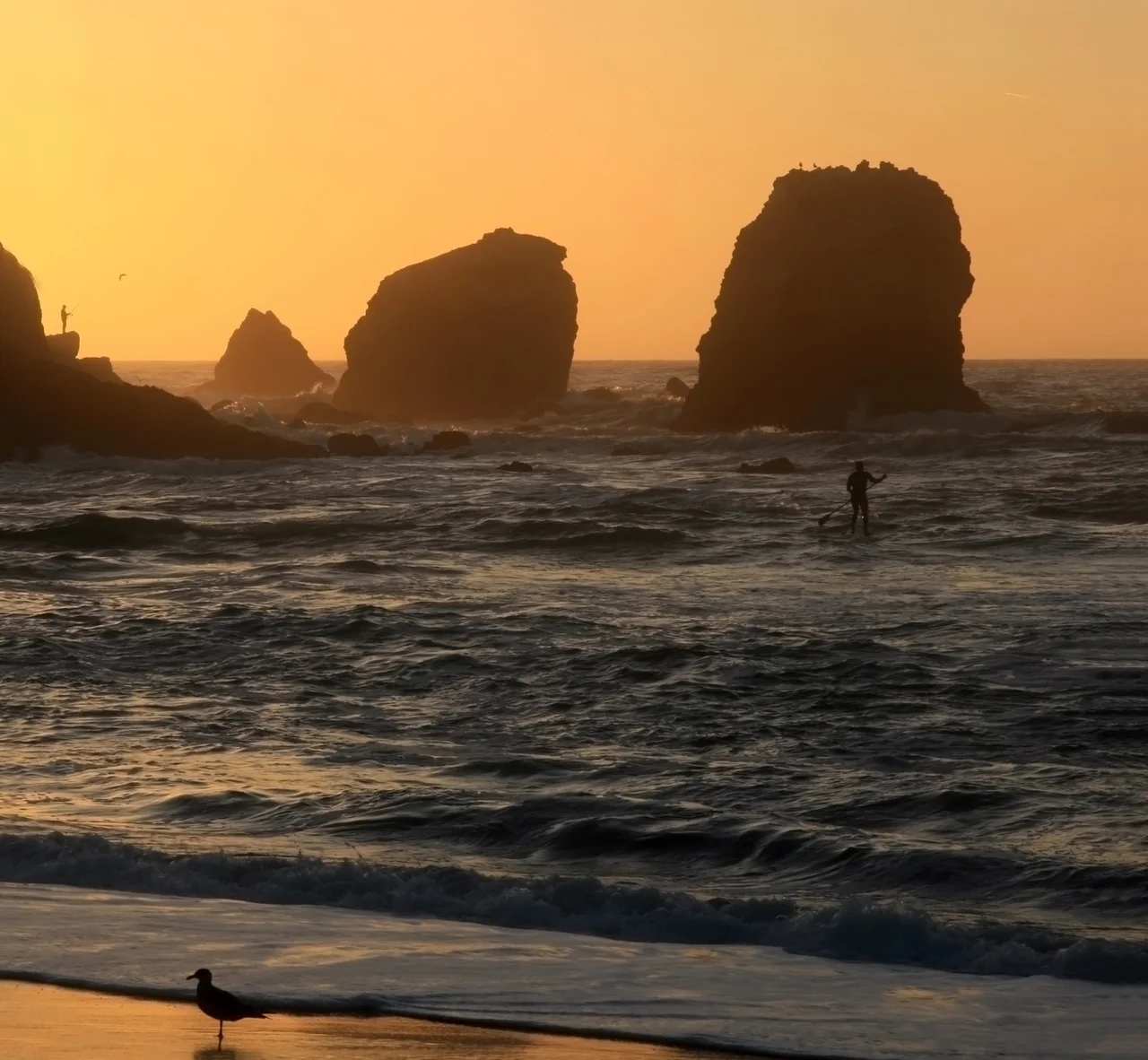 Sunset at Rockaway Beach