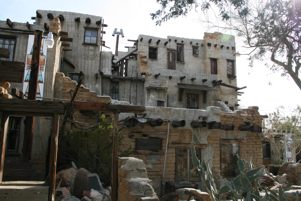 Cabot's Pueblo Museum in Desert Hot Springs, California.  The house is a large, Hopi-style pueblo built over a period of 24 years by homesteader Cabot Yerxa.