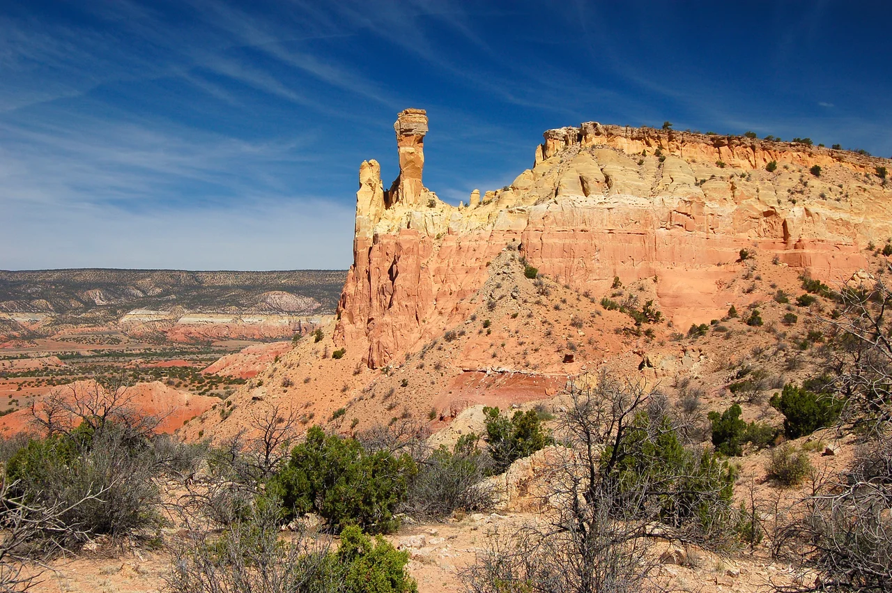 The adobe St. Thomas Church in Abiquiu.