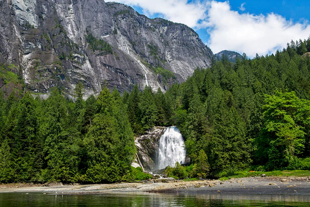 Chatterbox Falls from distance.