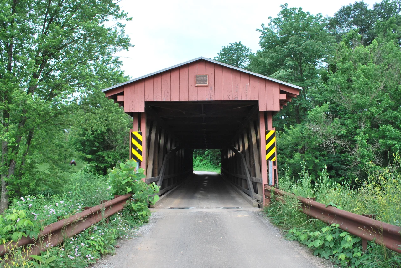 w:Sarvis Fork Covered Bridge in w:Jackson County, West Virginia.