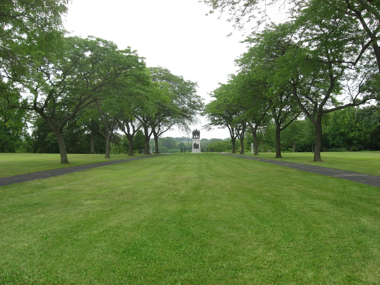 Overview of the Fallen Timbers Battlefield, where the Battle of Fallen Timbers was fought in 1794. Located off U.S. Route 24 in Monclova Township, Lucas County, Ohio, United States, it has been designated a National Historic Landmark.