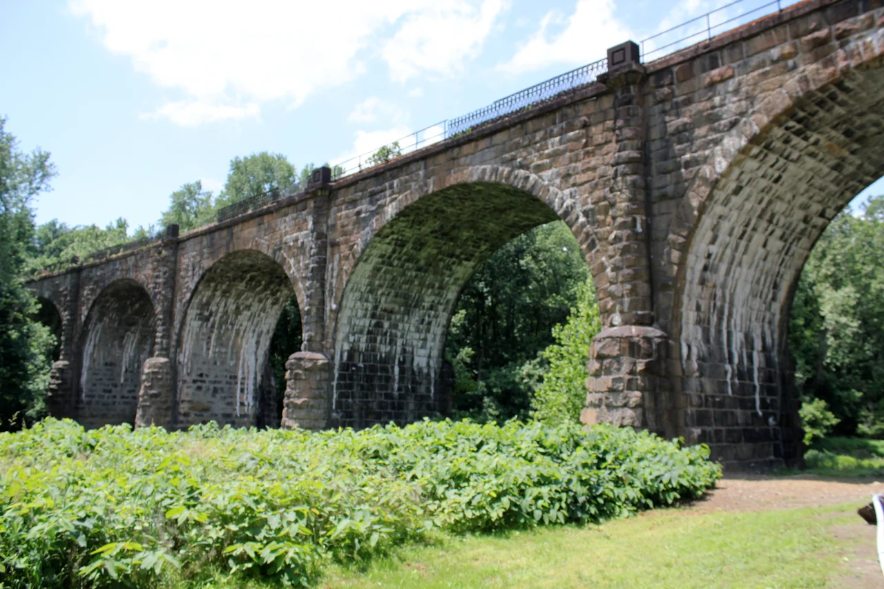 Thomas Viaduct in Patapsco Valley State Park, Maryland, USA