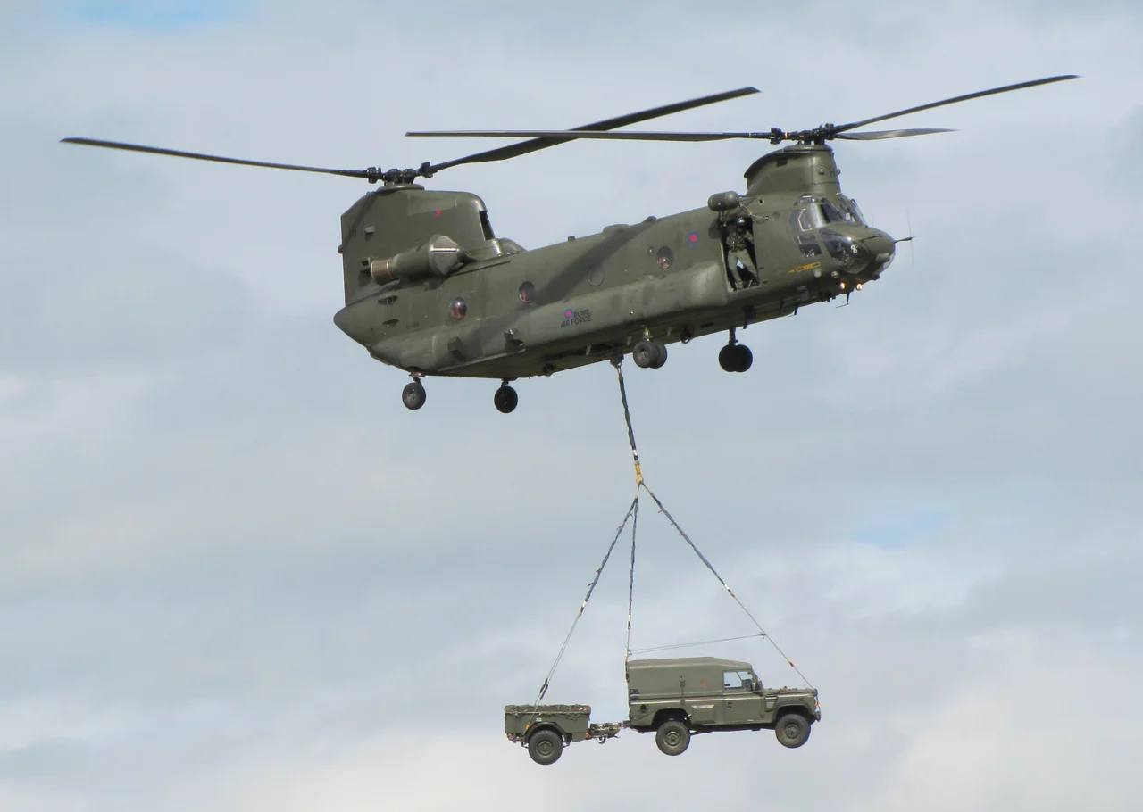 RAF Chinook displays at RAF Waddington