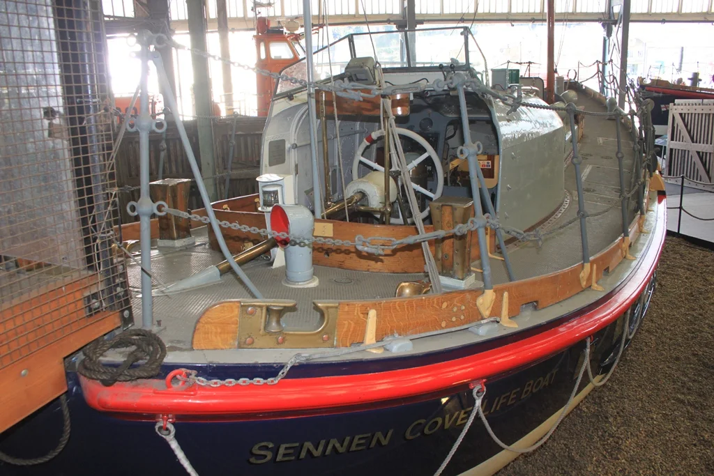 The former Sennen Cove Lifeboat Susan Ashley on display at Chatham. She was in service on the Cornish coast from 1948 until 1973.