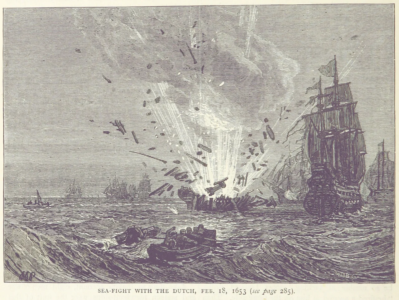 The February 18, 1653 Battle of Portland.