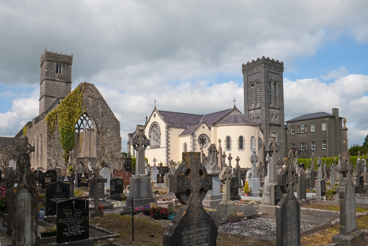 Loughrea Priory, County Galway, Ireland
Old and new priory.
