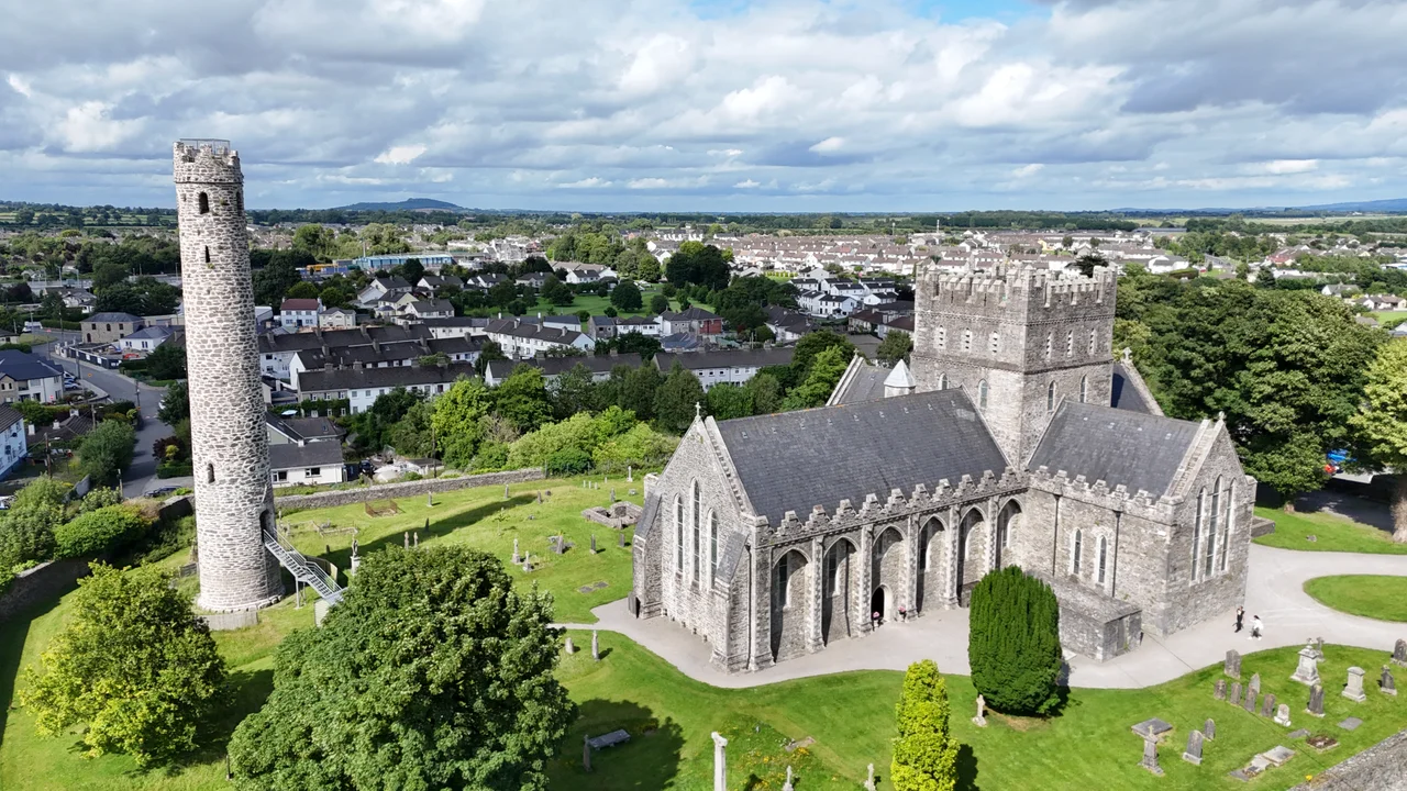 Kildare Cathedral aerial photograph