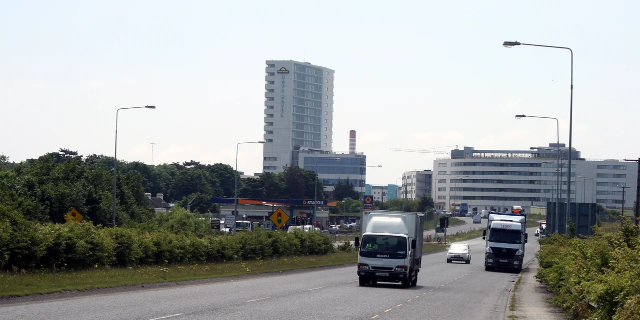 Ballymun, Dublin - looking south on the R108