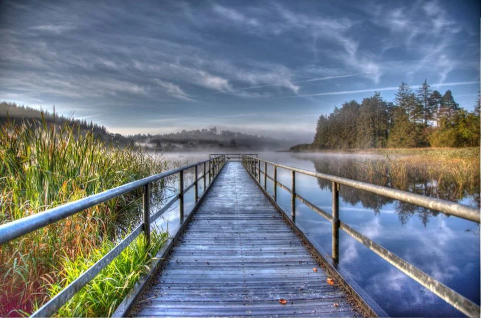 A picture of Castle Lake in Bailieboro from a the main jetty.