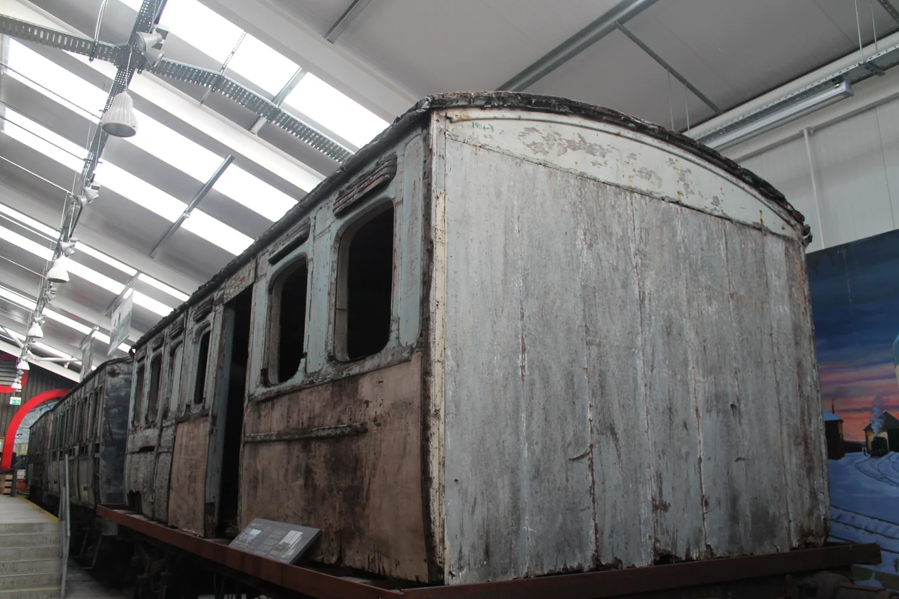 UR No. 33 at Downpatrick- The only surviving vehicle of the Ulster Railway.