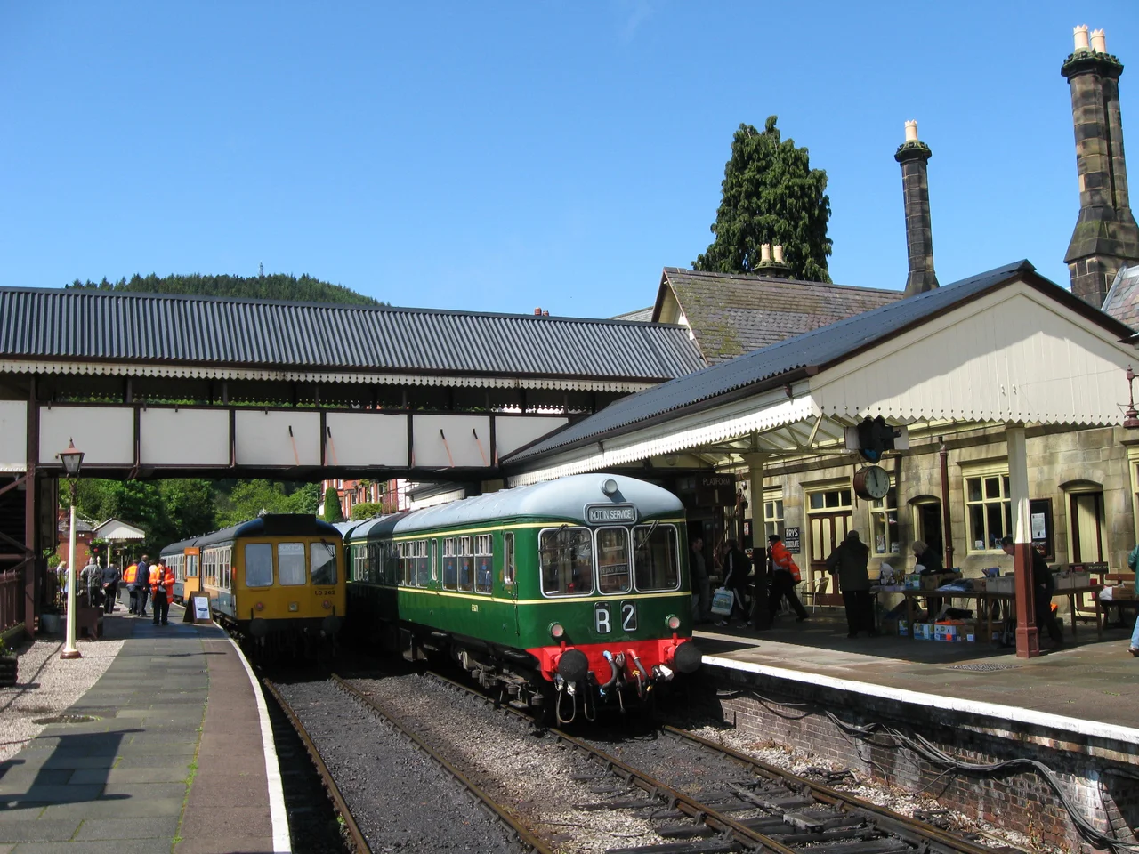 Class 109 &amp; 108 DMU/Railcars at Llangollen Station, Llangollen Railway