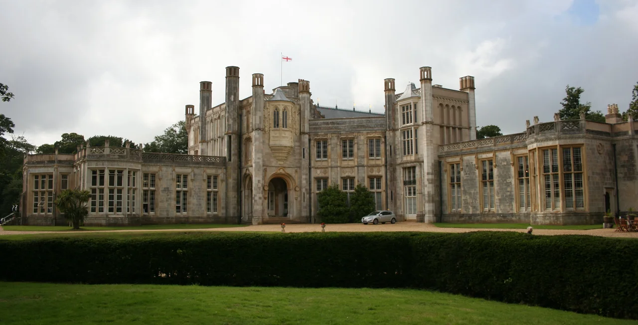 Highcliffe Castle, in Highcliffe, Dorset, England.