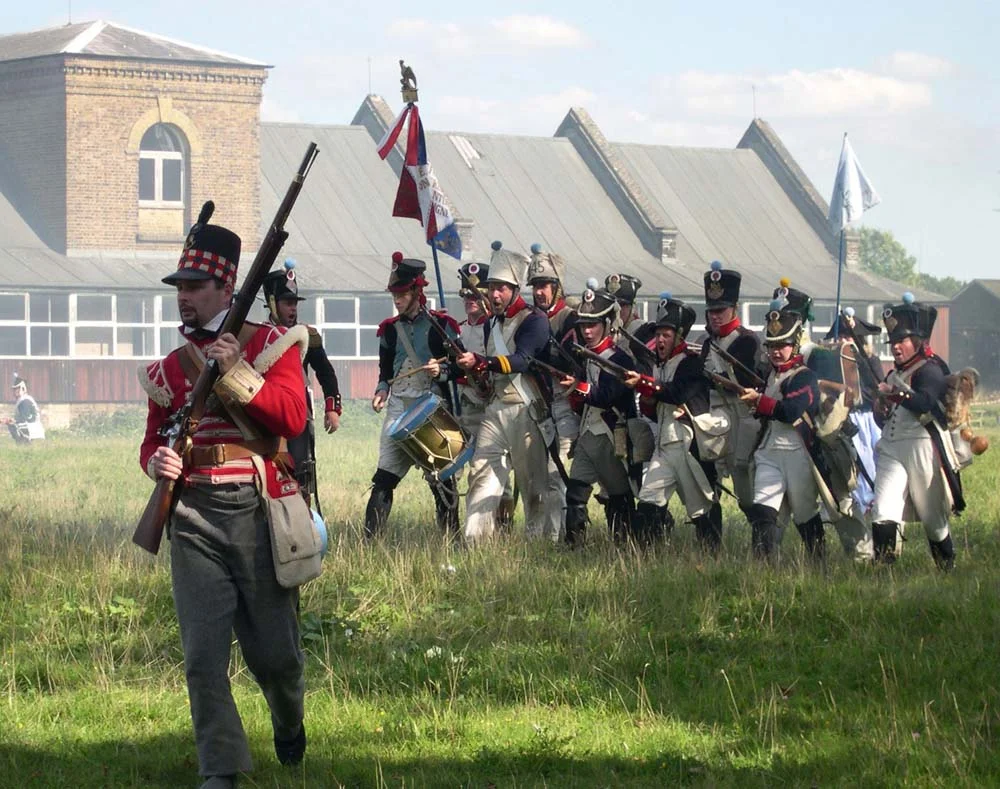 Napoleonic War Association battle reenactment.jpg