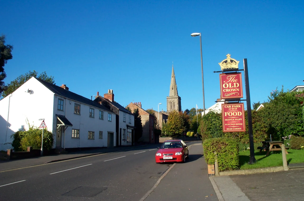 Moat Street, Wigston (2008); All Saints' Church, Wigston