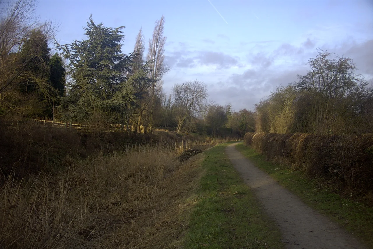 a dry section of the grantham canal near cropwell bishop
