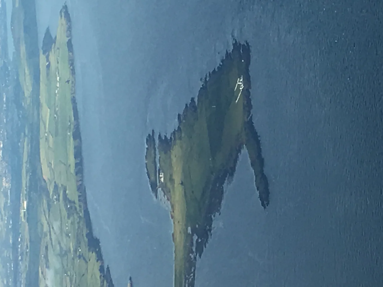 Aerial image of Langness Peninsular, Isle of Man