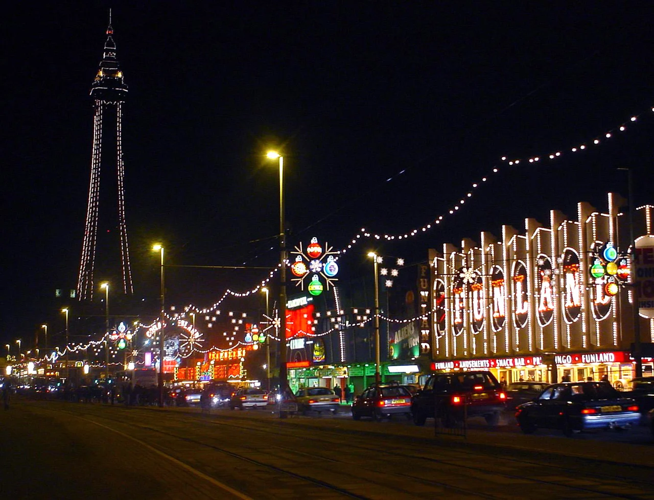 Illuminations on Blackpool promenade
