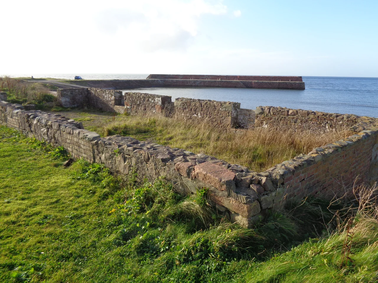Old Boat House ruins, Ballantrae Harbour, South Ayrshire.