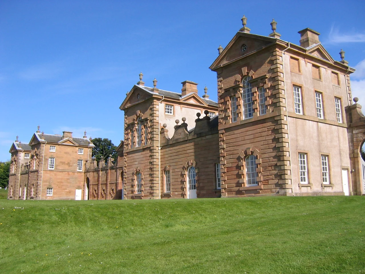 The Duke of Hamilton's hunting lodge in, what is now, Chatelherault Country Park. Taken by me, Alistair McMillan, on 15 May 2005.