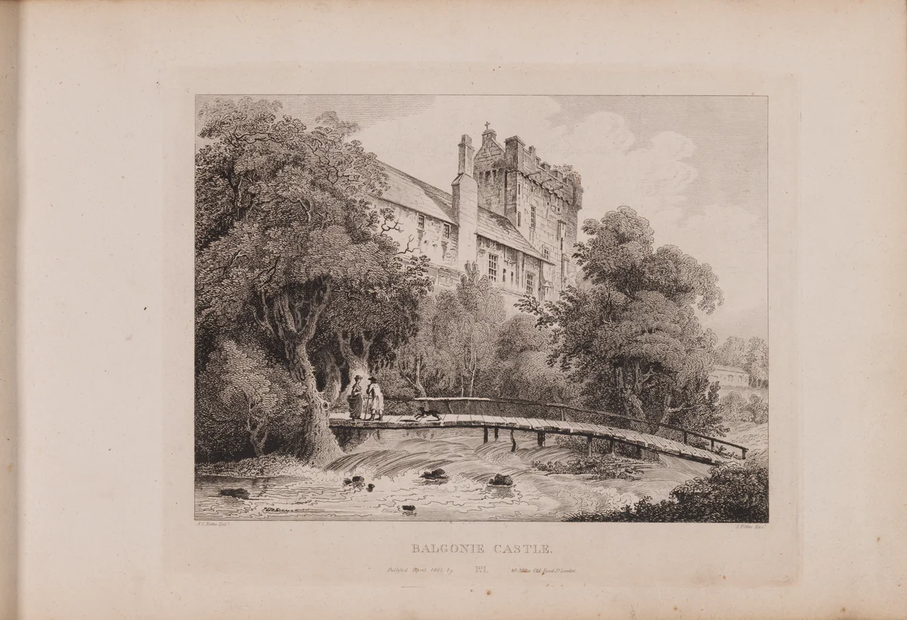 Plate I/b - John Claude Nattes made drawings of suitable scenes on the spot; etchings are by James Fittler.  - John Claude Nattes made drawings of suitable scenes on the spot; etchings are by James Fittler.