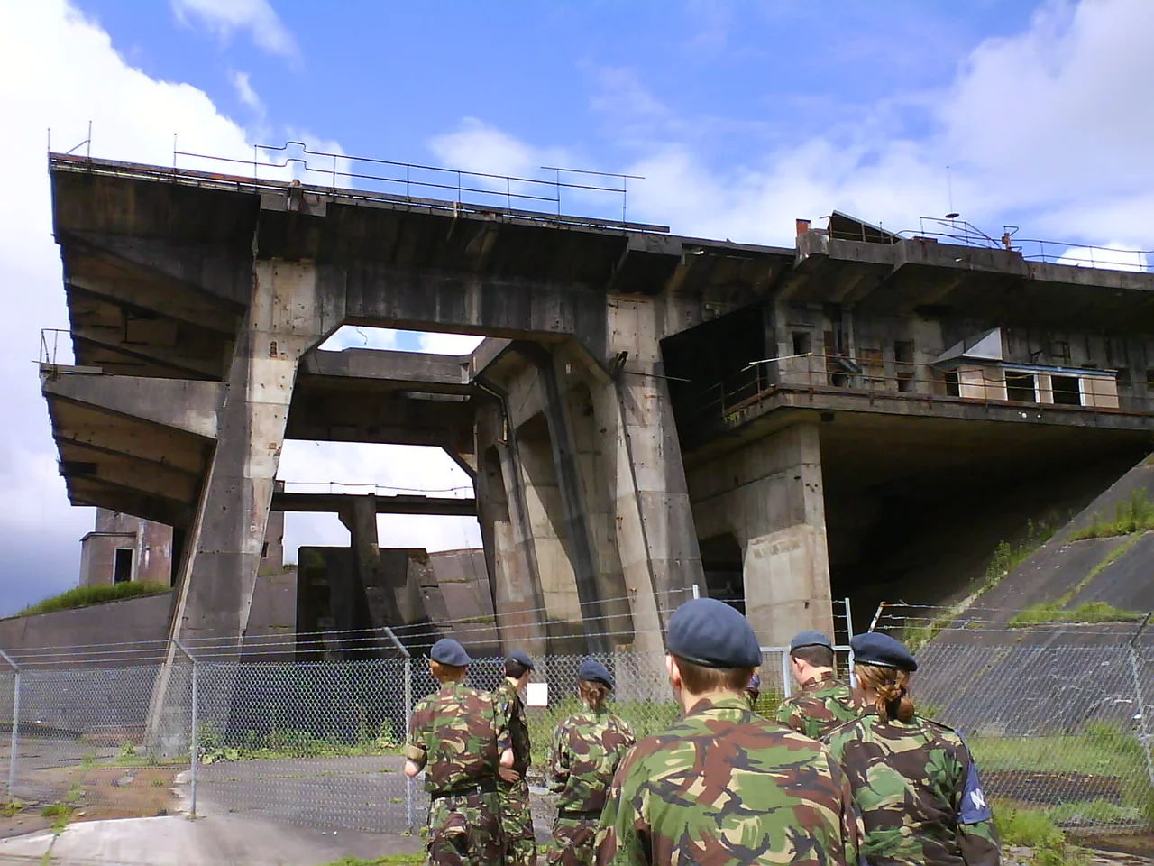 One of the rocket-firing stands for the Blue Streak missile at RAF Spadeadam.