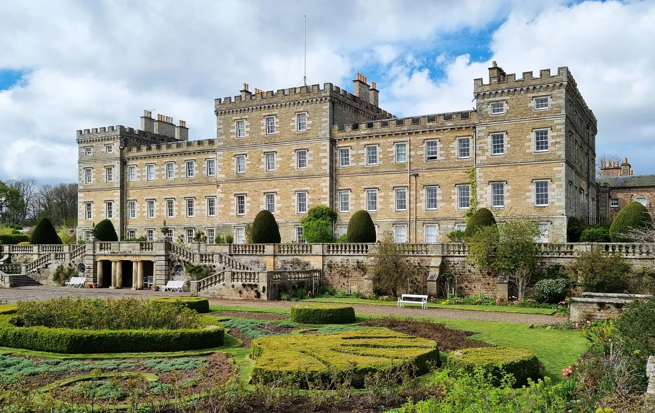 View of the South Front of Mellerstain House, April 2025