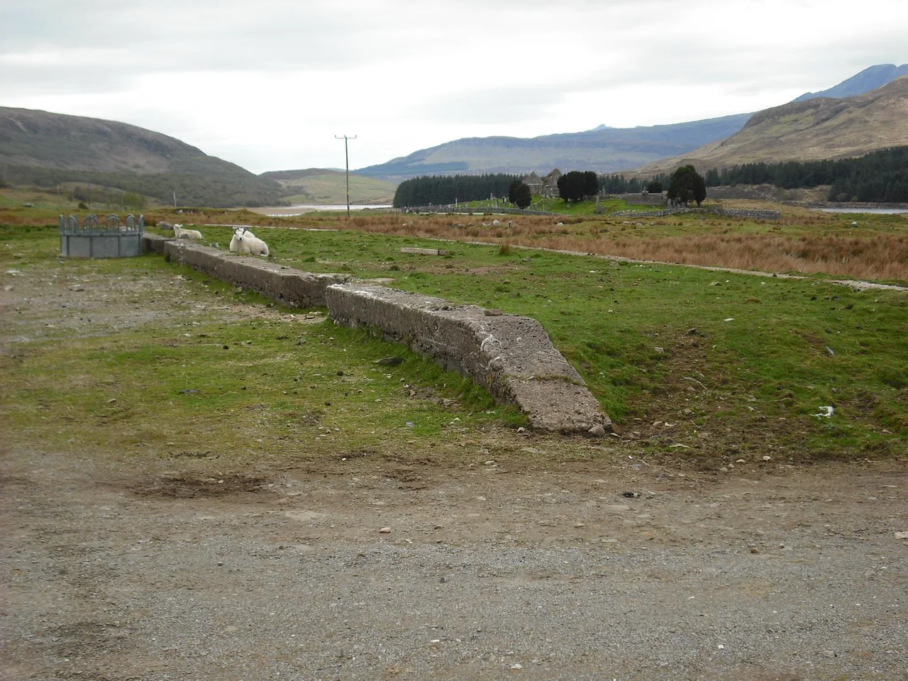 platform, Skye Marble Railway, Scotland
