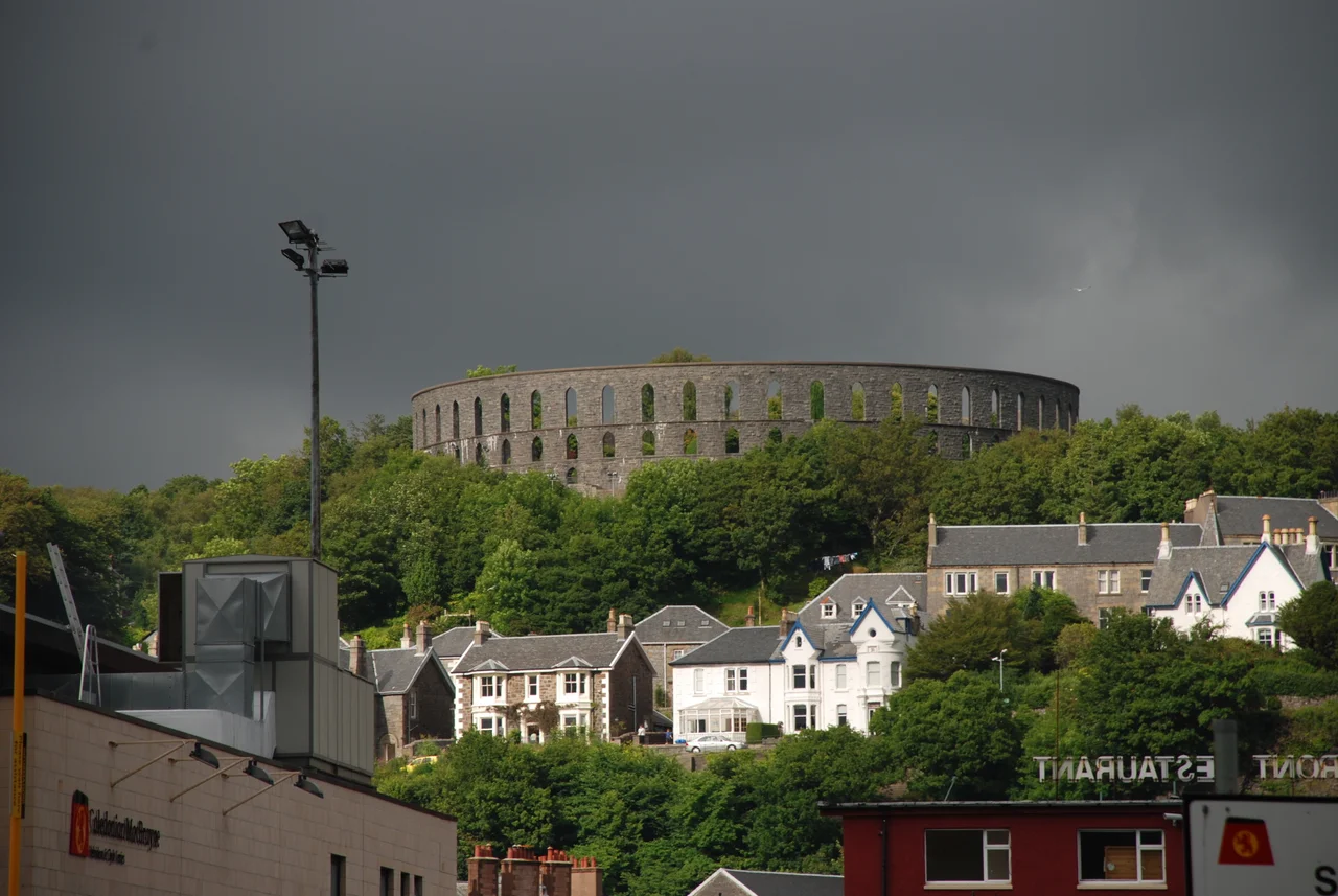 McCaig's Tower from the Oban to Craignure ferry