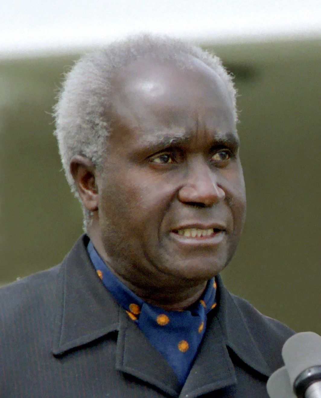 The President of Zambia Kenneth David Kaunda