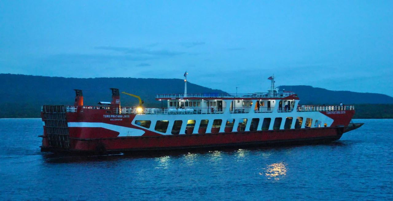 Ferry ship in Bali Strait