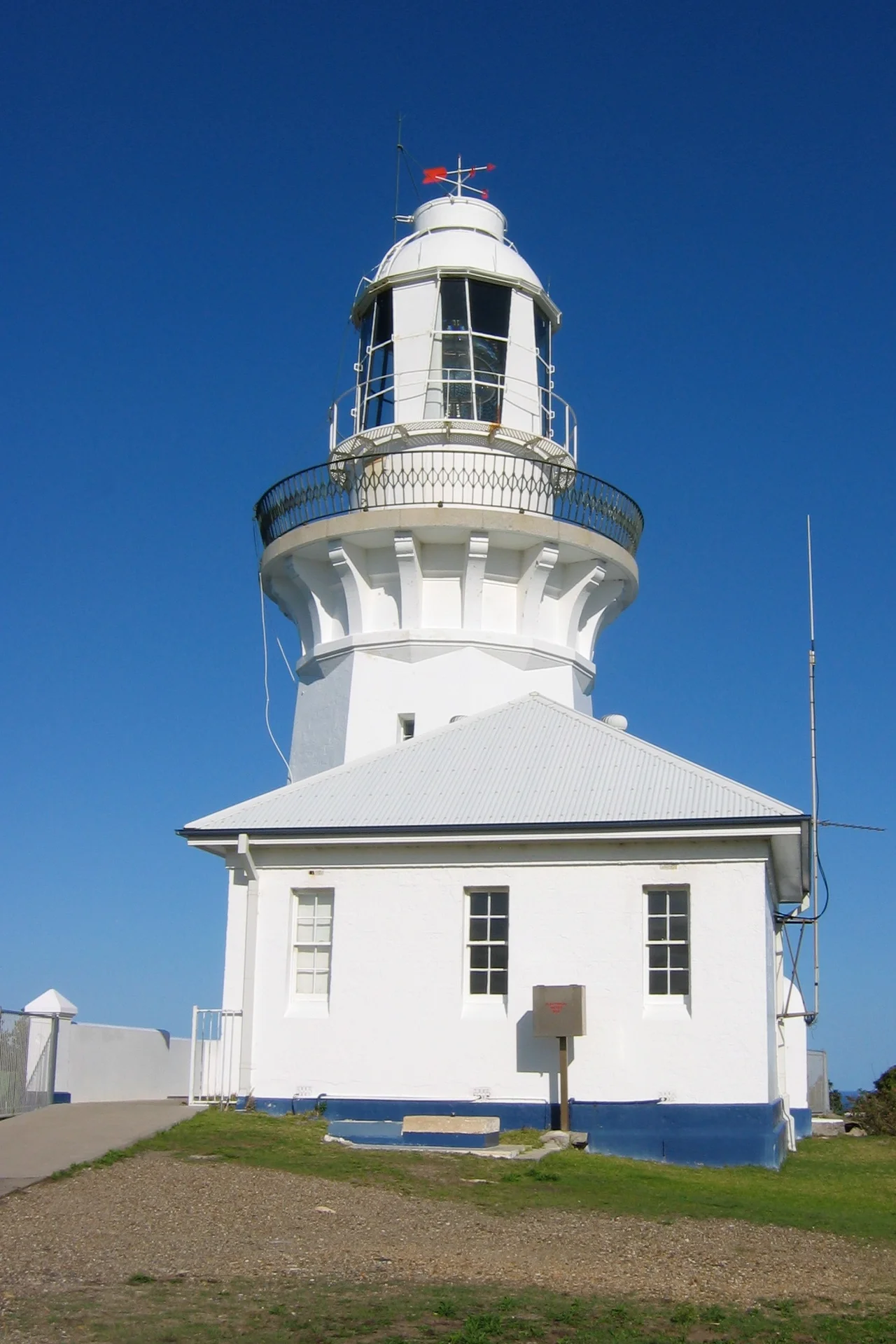 Full length shot of Smoky Cape Lighthouse