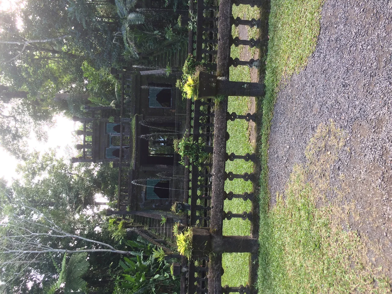 The remaining structure of the lower Refreshment Rooms at Paronella Park, Far North Queensland.