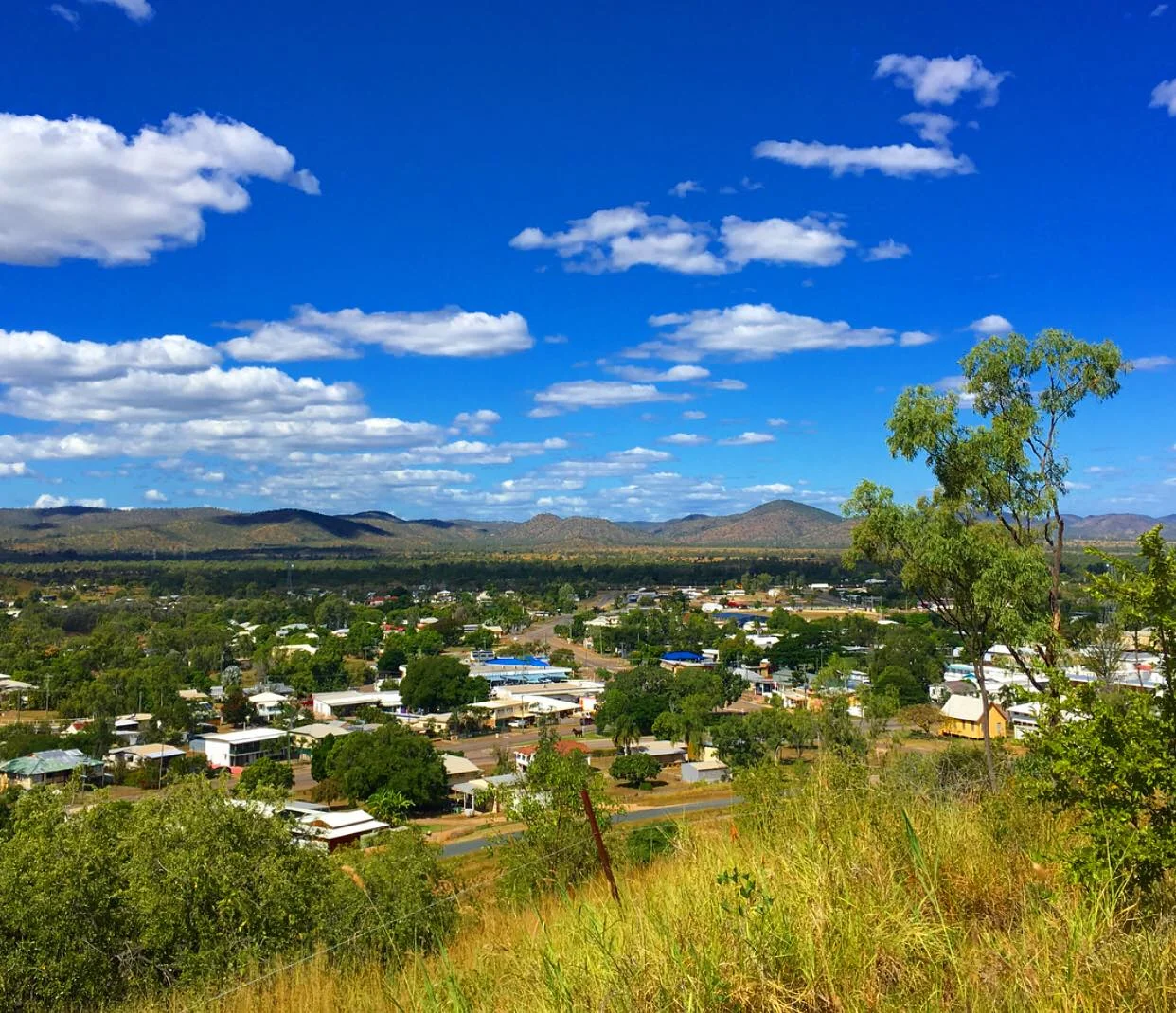 A photo of the town of Collinsville in May 2018.