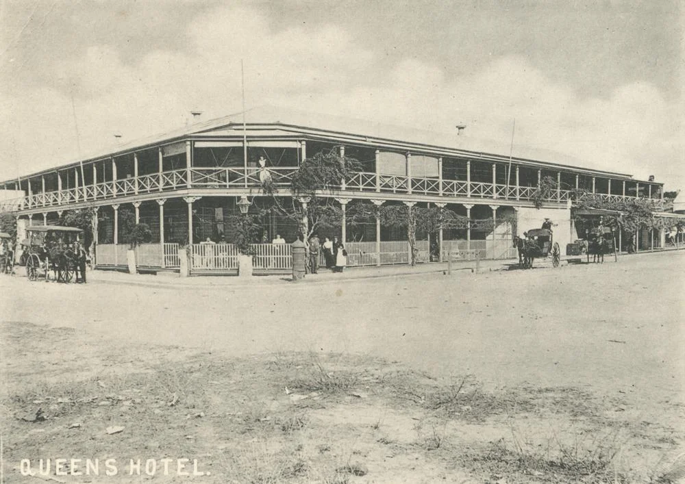 Queen's Hotel, Townsville, ca. 1900.
