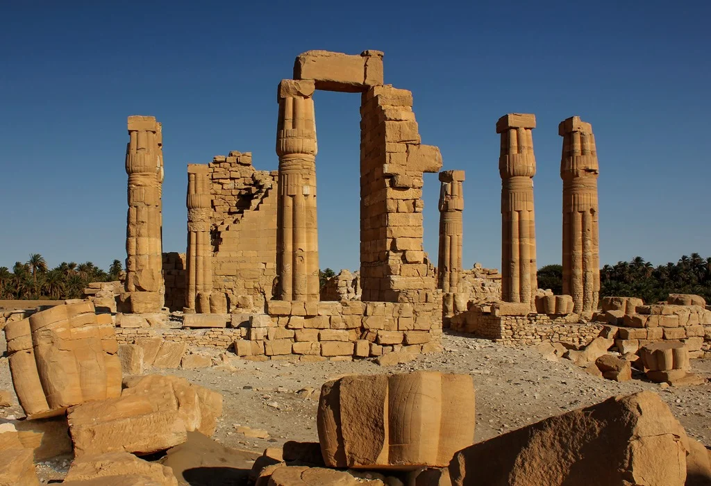 Soleb (Sudan): View of the Soleb temple