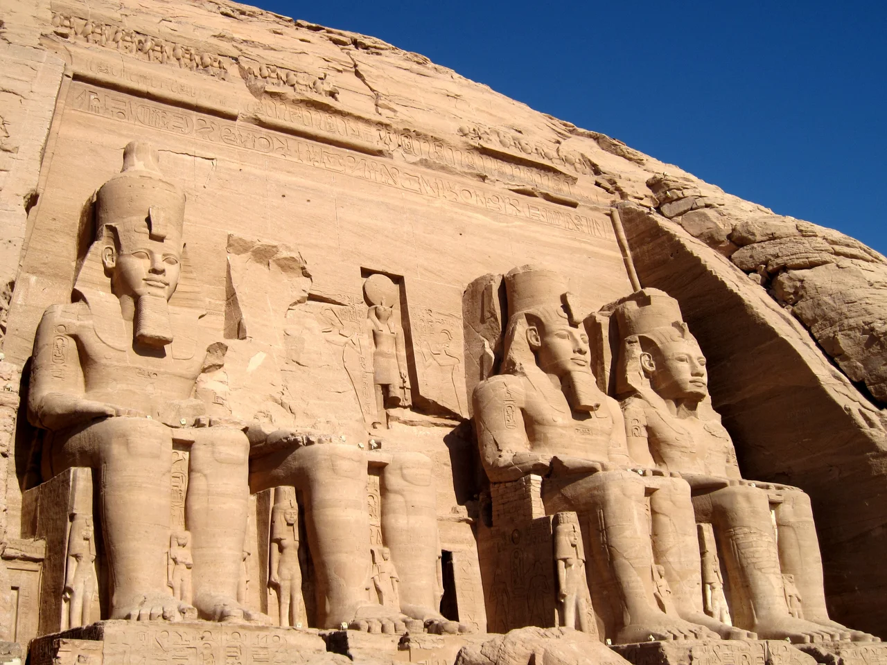 Frieze inside the Great Temple of Abu Simbel
