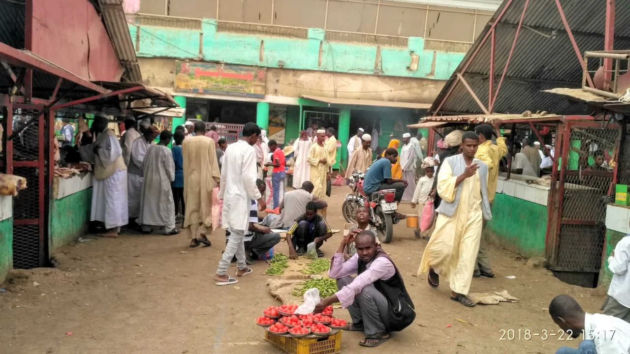 the daily business at local market