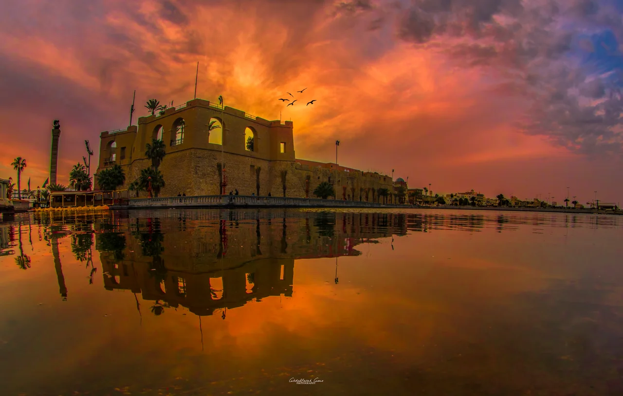 The Red Castle Museum, also known as Assaraya Alhamra Museum (Arabic: متحف السرايا الحمراء‎‎) or the Archaeological Museum of Tripoli, is a national museum in Libya. It is located in the historic building known as the Red Castle or Red Saraya.
Designed in conjunction with UNESCO, the museum covers 5,000 years from prehistory to the independence revolution (1953) era.[1] It is located in Tripoli's Assaria al-Hamra or Red Castle fortress, on the promontory above and adjacent to the old-town district with medina Ghadema. The museum has an entrance on historic As-Saha al-Kradrah, the Martyrs' Square.[2]