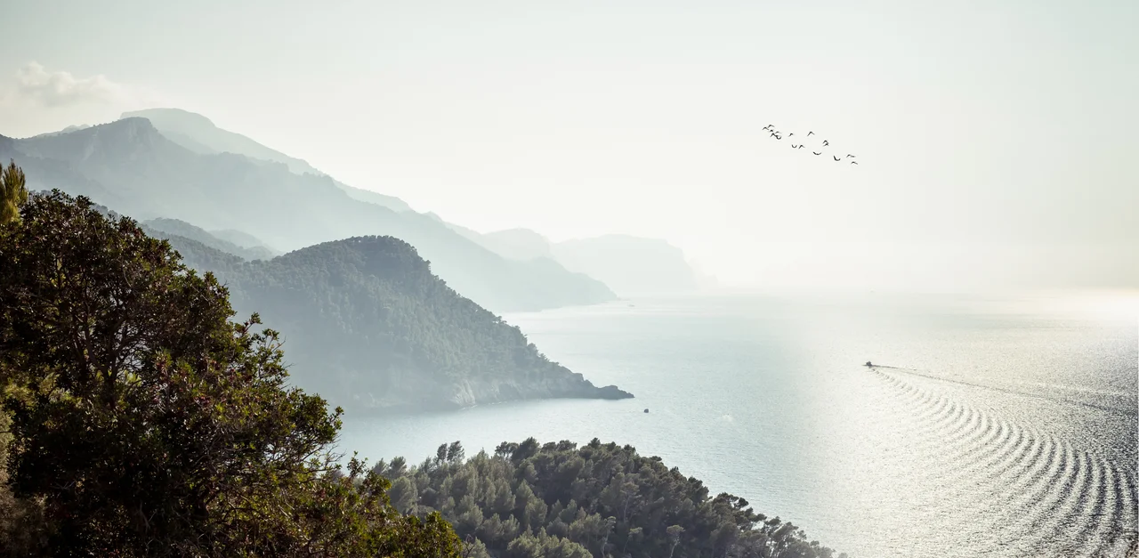 Puig d'Alaró, Alaró, Serra de Tramuntana Majorca, view from SSE.