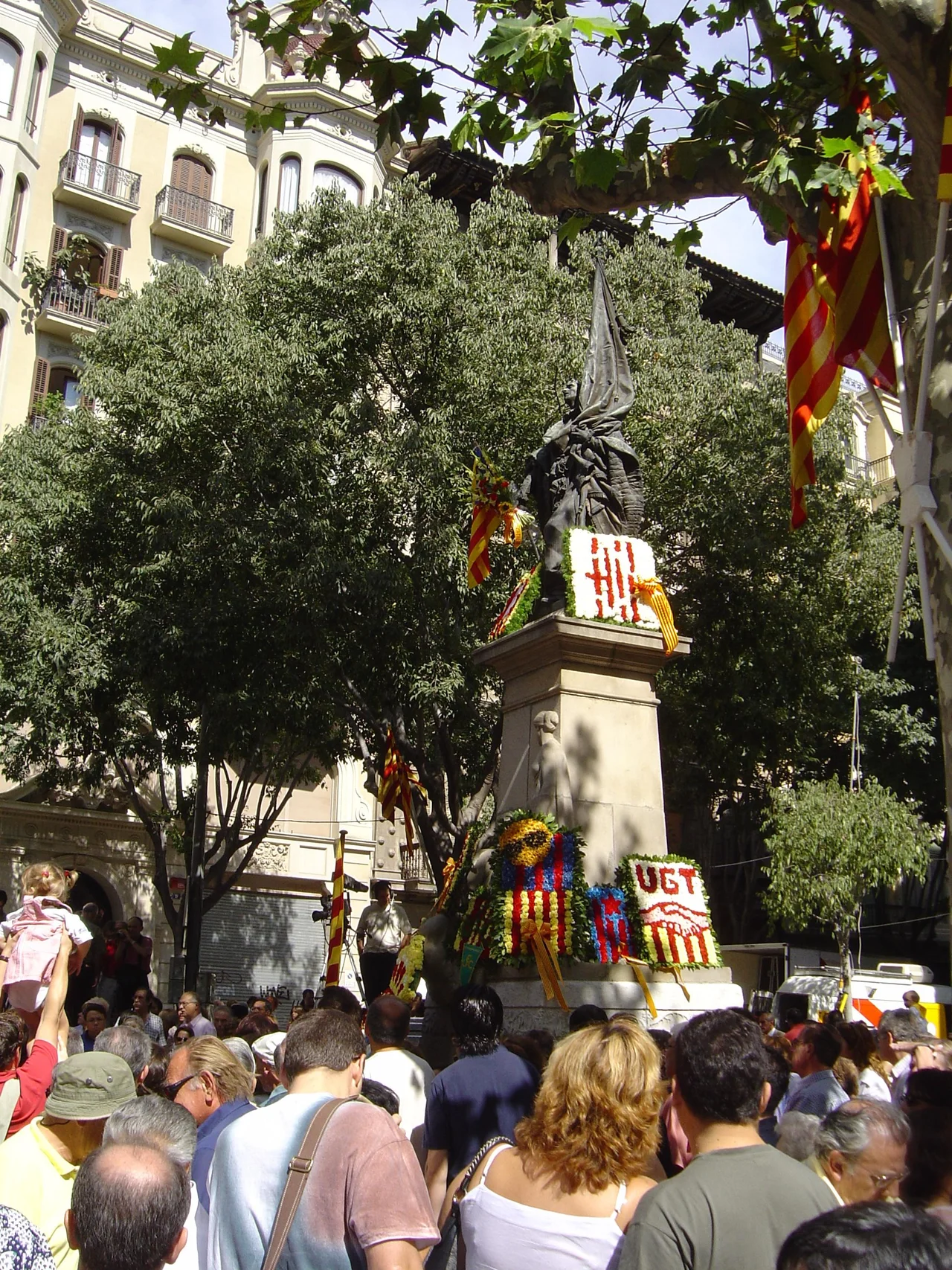 Rafael Casanova was a Catalan Military man who heroically resisted the Spanish troops in 1714. After a long siege, the city of Barcelona fell under the Bourbon troops on September 11, 1714, commemorated today as the National Day of Catalonia.