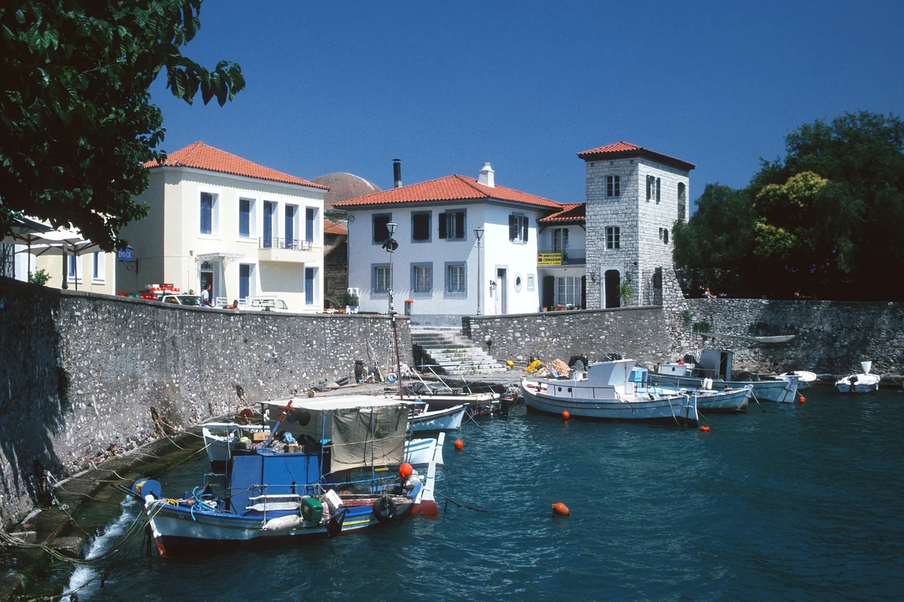 Old harbour of Nafpaktos, West Greece
