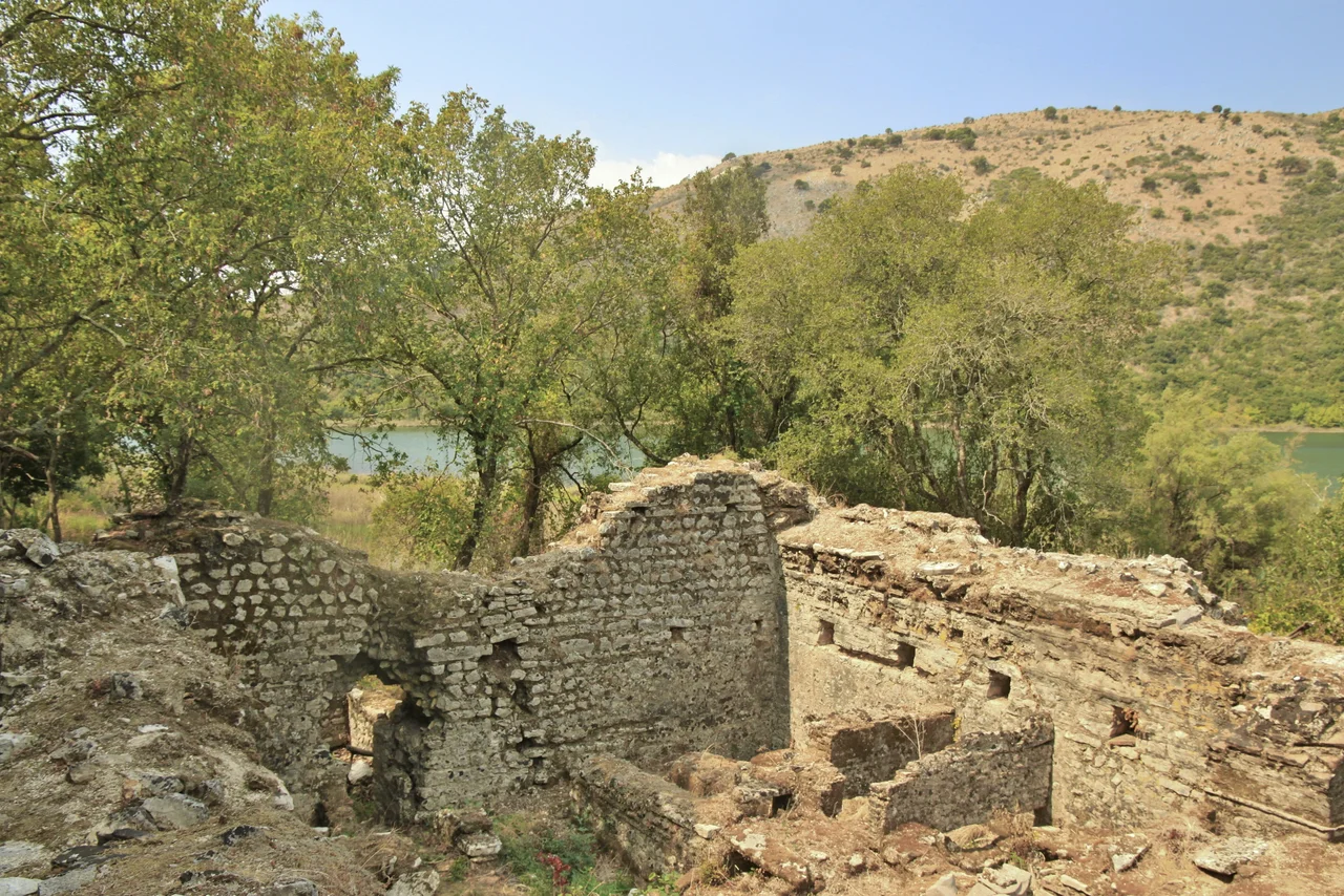 Butrint theatre at archeological site in Albania, near the Albanian city Saranda; Not an Amphitheatre!