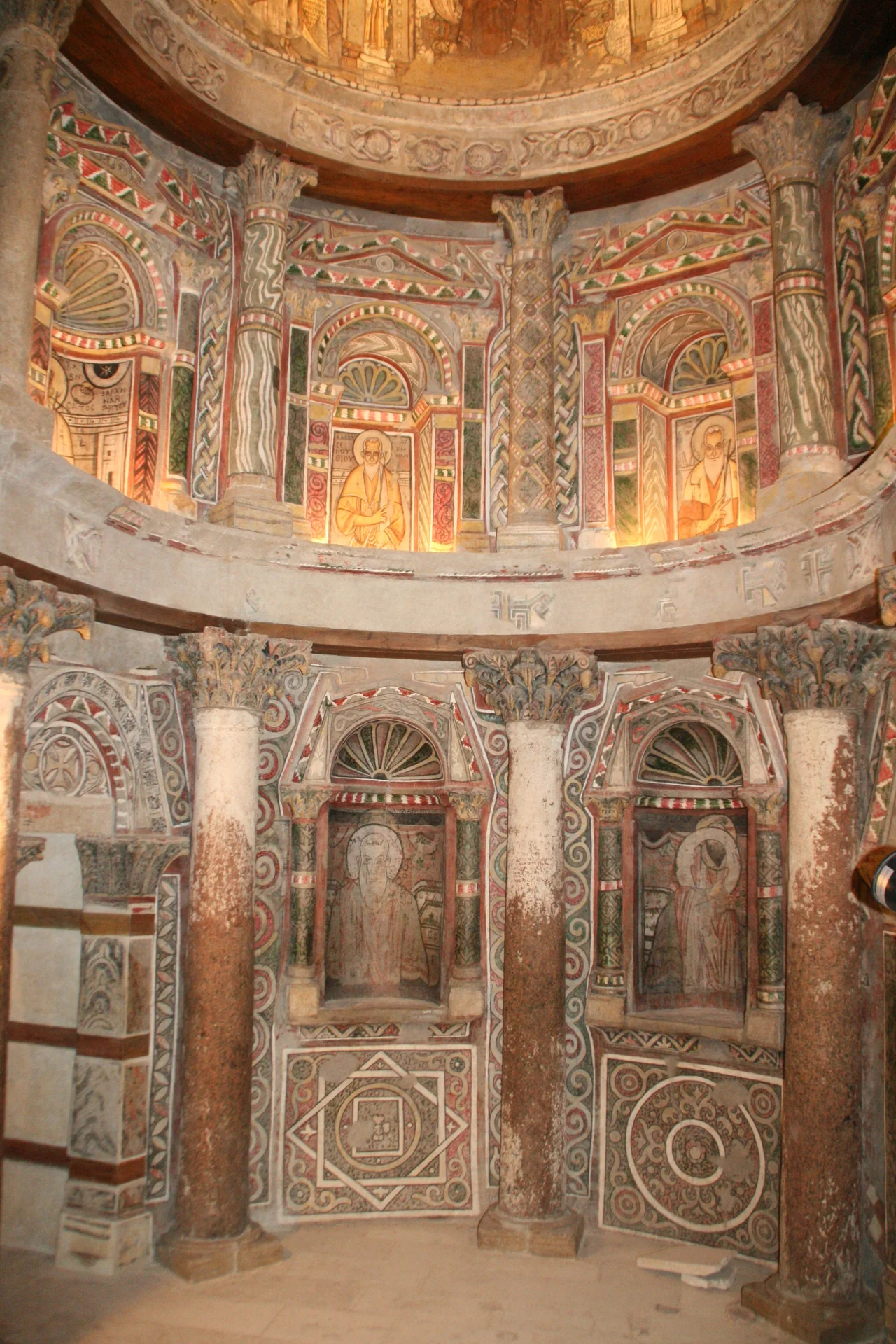 Photograph of the Red Monastery Sohag Egypt Sanctuary North apse taken 2012
